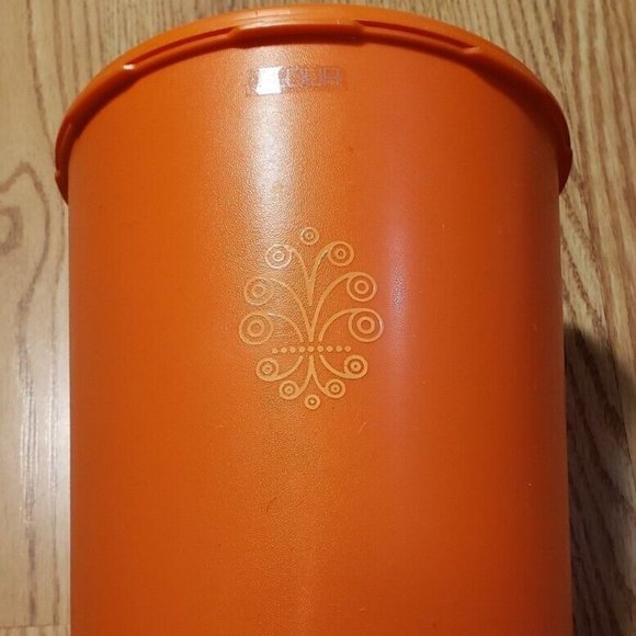 Tupperware Other - Vintage Tupperware Flour Canister  Orange  Container with Lid